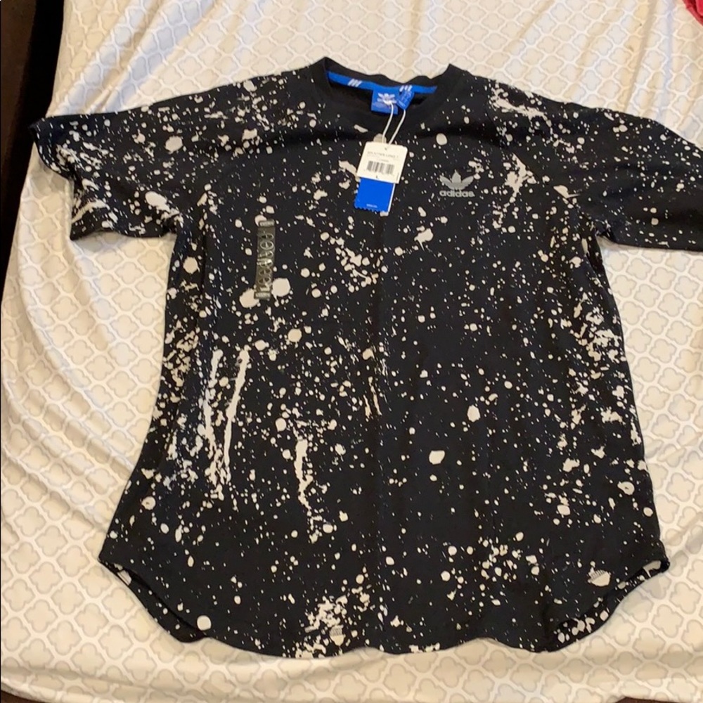Men’s Brand New Adidas paint splatter shirt